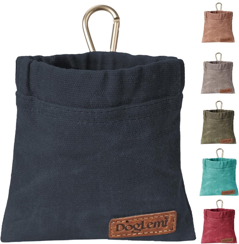 ETIAL Dog Treat Pouch,Portable Puppy Dog Training Treat Bag,Hand Free Dog Walking Bag,Auto Closing Pet Feed Snack Reward Pocket,Dog Food Dispenser for Pet Puppy Travel or Outdoor Use (Navy) - Image 1